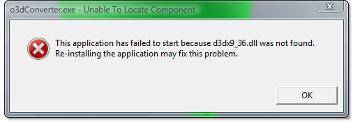 DLL Error Message